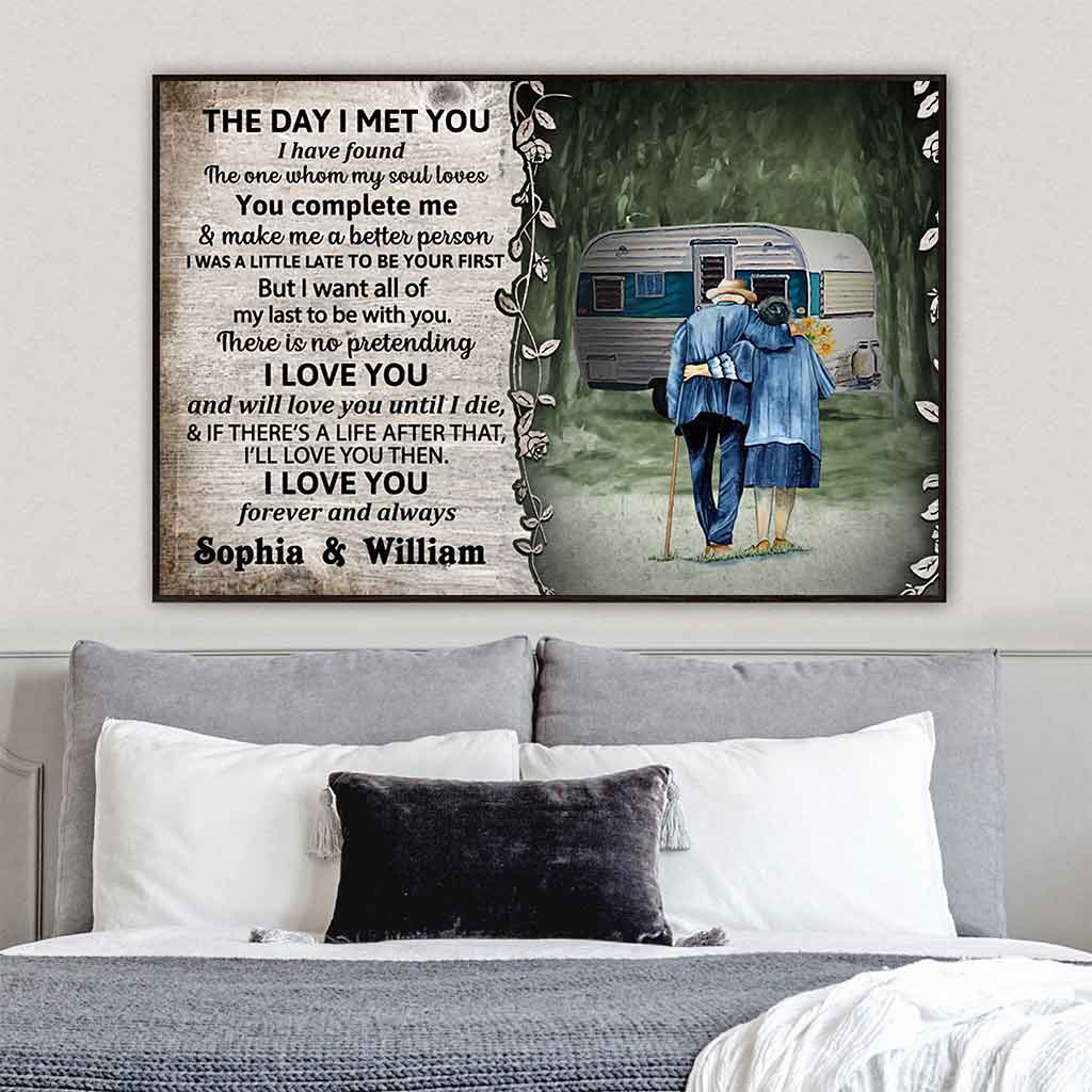 Der Tag, an dem ich dich traf – Personalisiertes Campingposter 1121