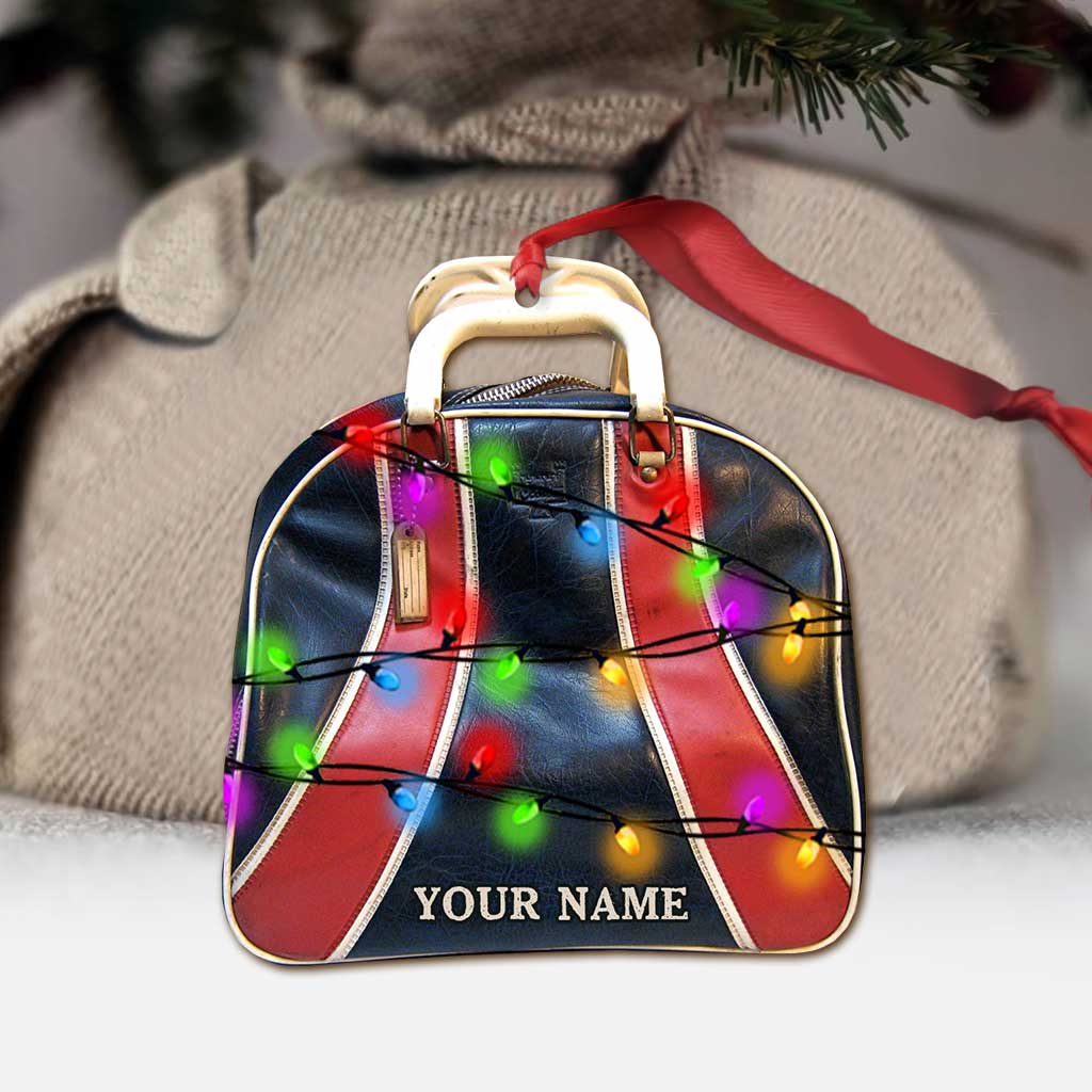 Bowling-Artikel-Kollektion – Personalisierter Bowling-Weihnachtsschmuck (beidseitig bedruckt)