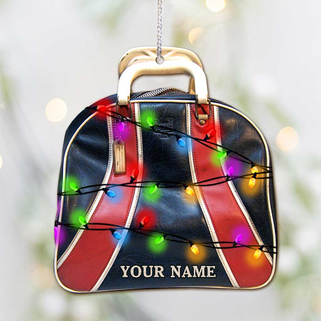 Bowling-Artikel-Kollektion – Personalisierter Bowling-Weihnachtsschmuck (beidseitig bedruckt)