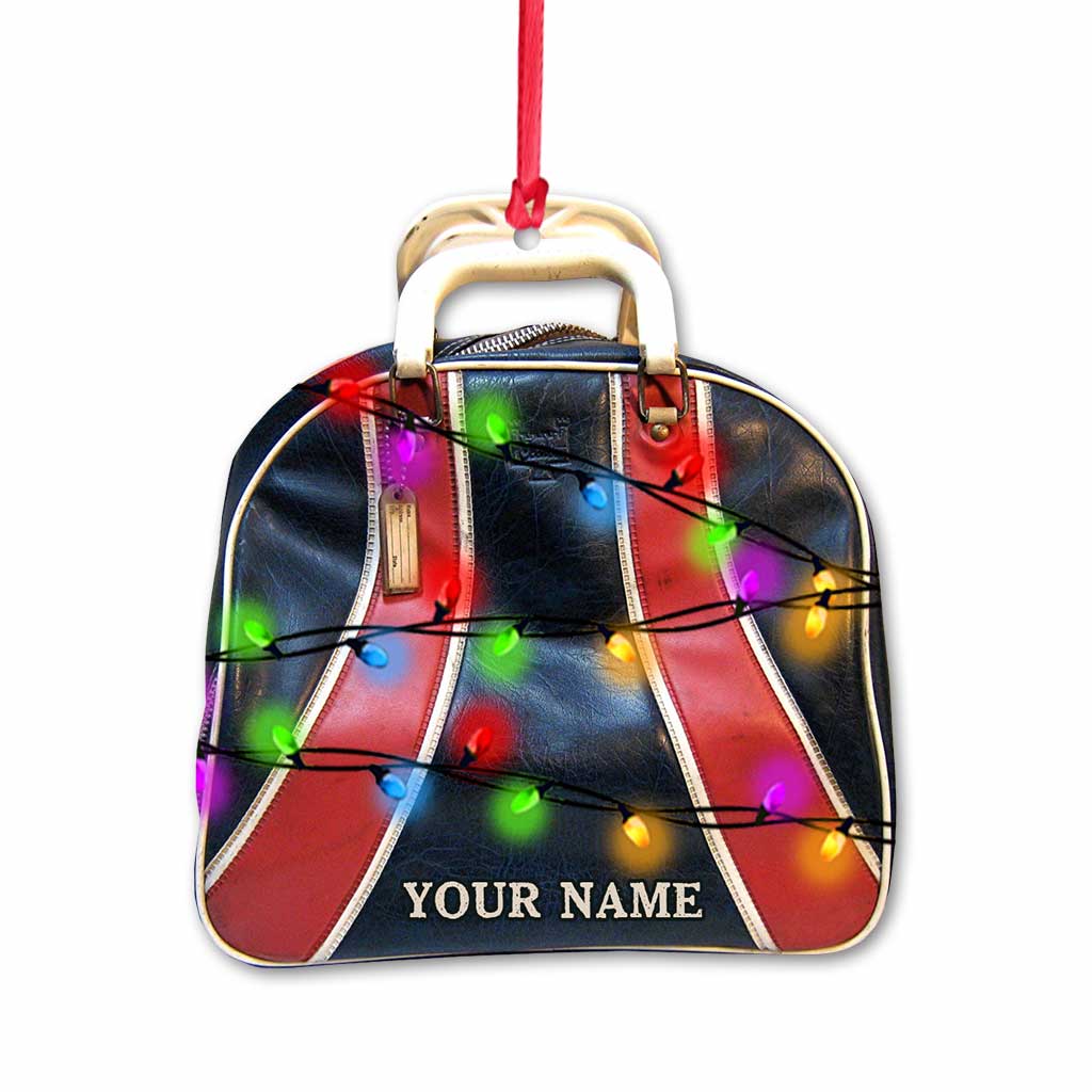 Bowling-Artikel-Kollektion – Personalisierter Bowling-Weihnachtsschmuck (beidseitig bedruckt)
