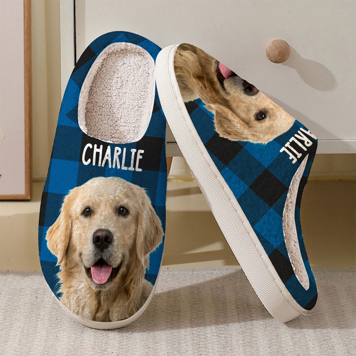 Pantoufles personnalisées pour chien