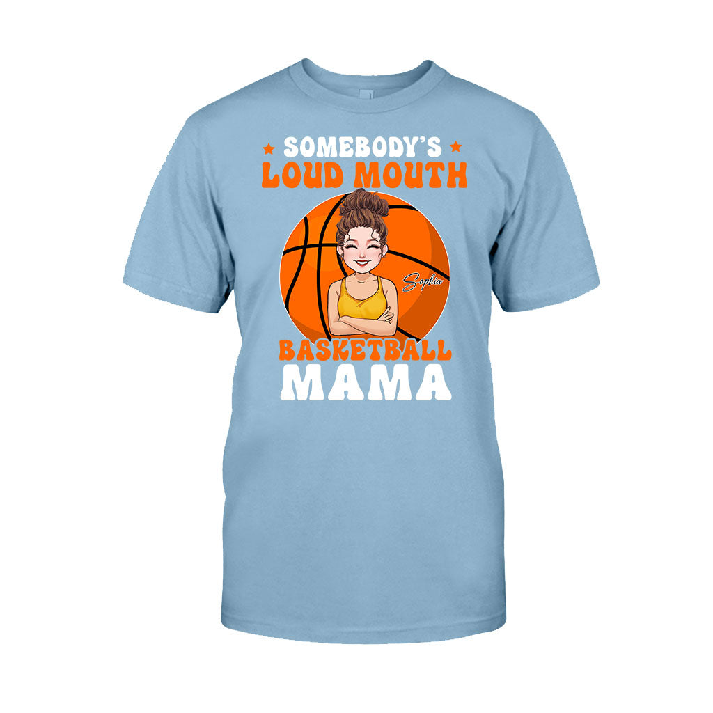 Loud Mouth Basketball Mama - Personalized Basketball T-shirt And Hoodie