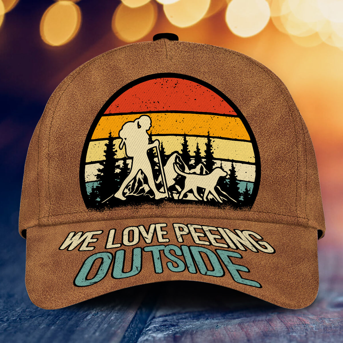 J'adore faire pipi dehors - Casquette de randonnée classique personnalisée