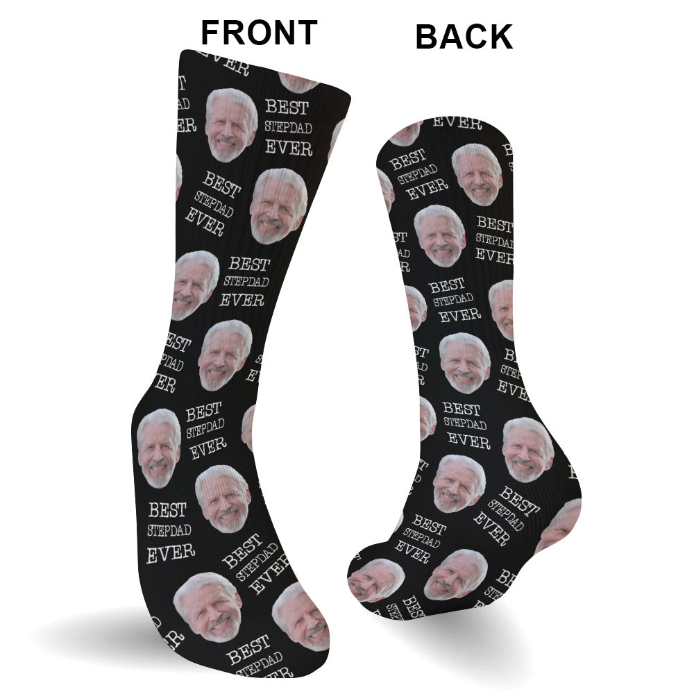 Individuell gestaltete Socken für Stiefväter