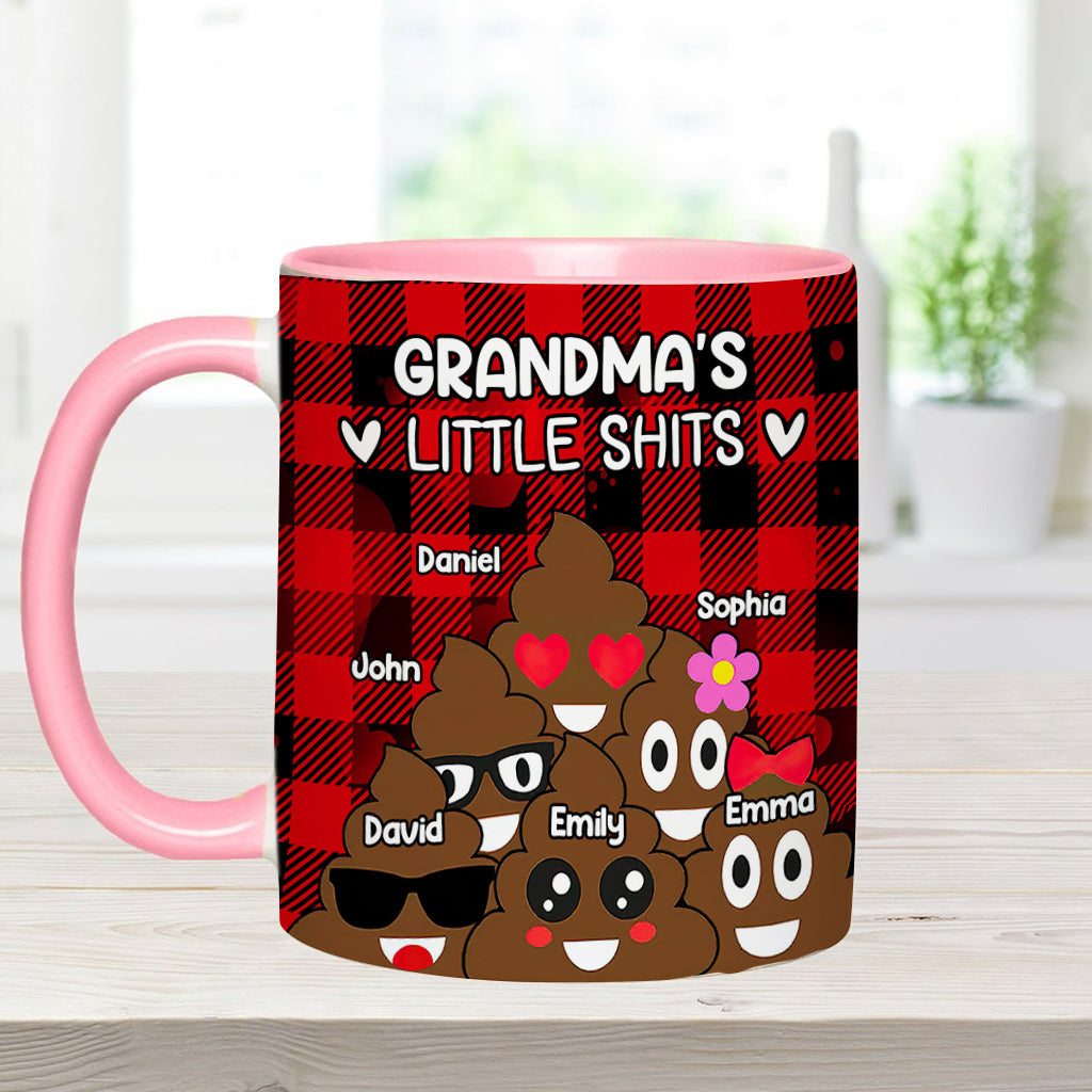 Grandma’s / Grandpa’s / Dad’s / Mom’s Little Cuties - Personalized Grandma Accent Mug