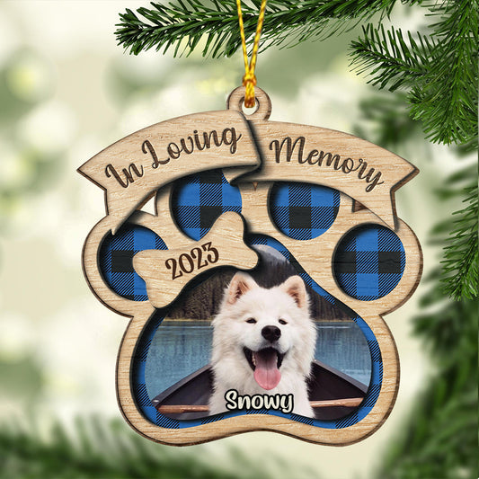 In Loving Memory - Personalized Dog Ornament
