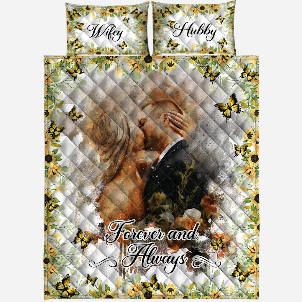 Forever & Always - Personalized Couple Quilt Set