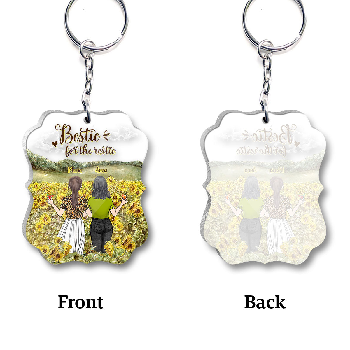 Meilleure amie pour toujours - Cadeau pour ma sœur - Porte-clés personnalisé