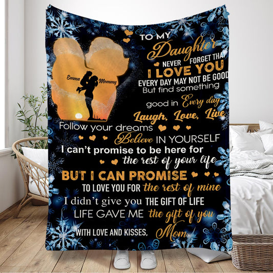 To My Daughter - Personalized Daughter Blanket