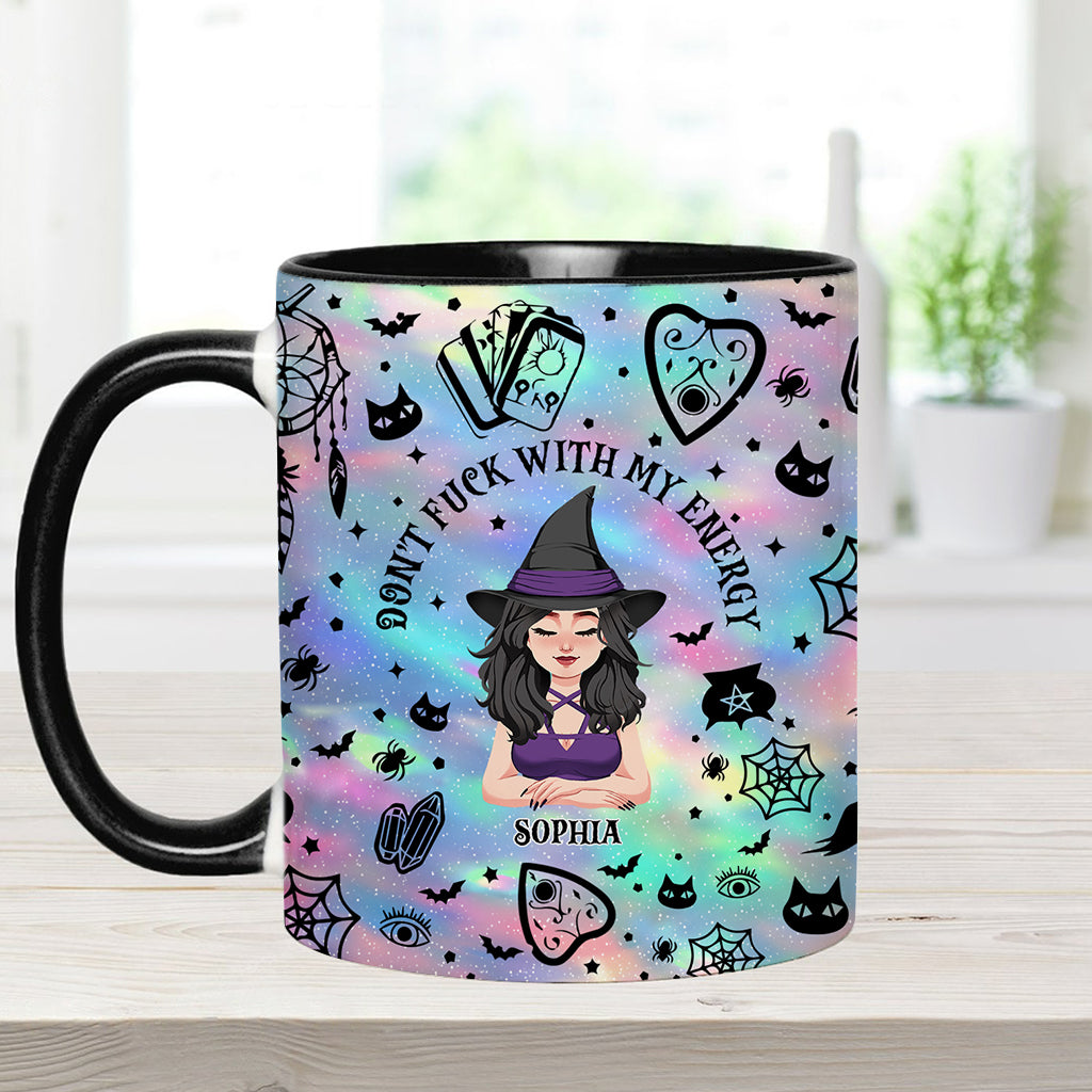 Don't F With My Energy - Personalized Witch Accent Mug