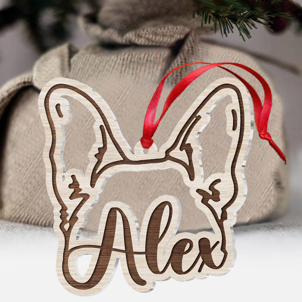 Personalized Dog Ears - Personalized Dog Ornament