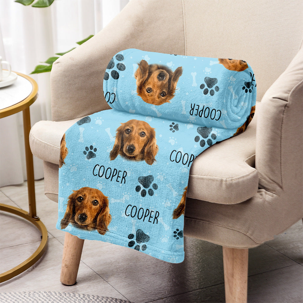 Buntes Muster – personalisierte Hundedecke