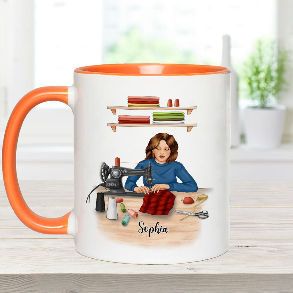 Mein Nähzimmer – Personalisierte Näh-Akzent-Tasse