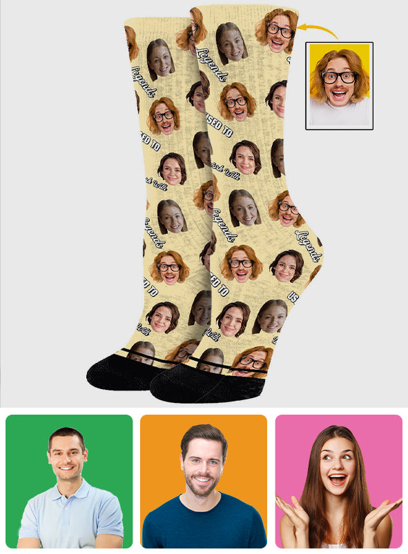 Ich habe mit Legenden zusammengearbeitet – personalisierte Kollegensocken