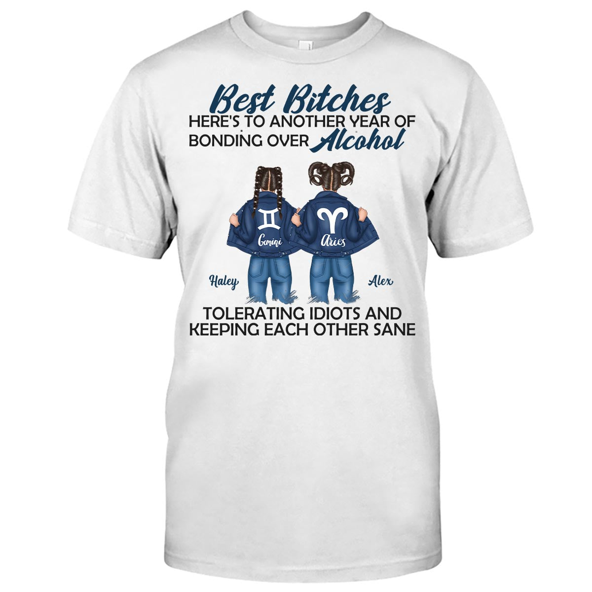 Trouble Together - Personalized Bestie T-shirt And Hoodie