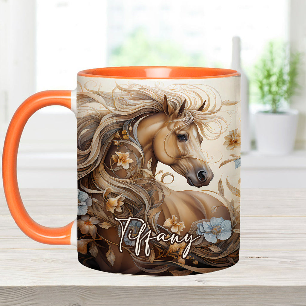 Personalisierte Tasse mit Pferdemotiv – perfekt für Pferdeliebhaber