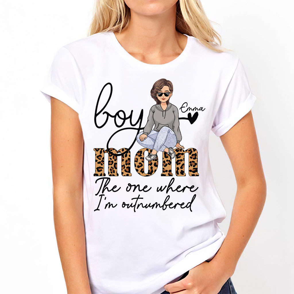 The One Where I'm Outnumbered - Personalized Mother's Day Mother T-shirt and Hoodie