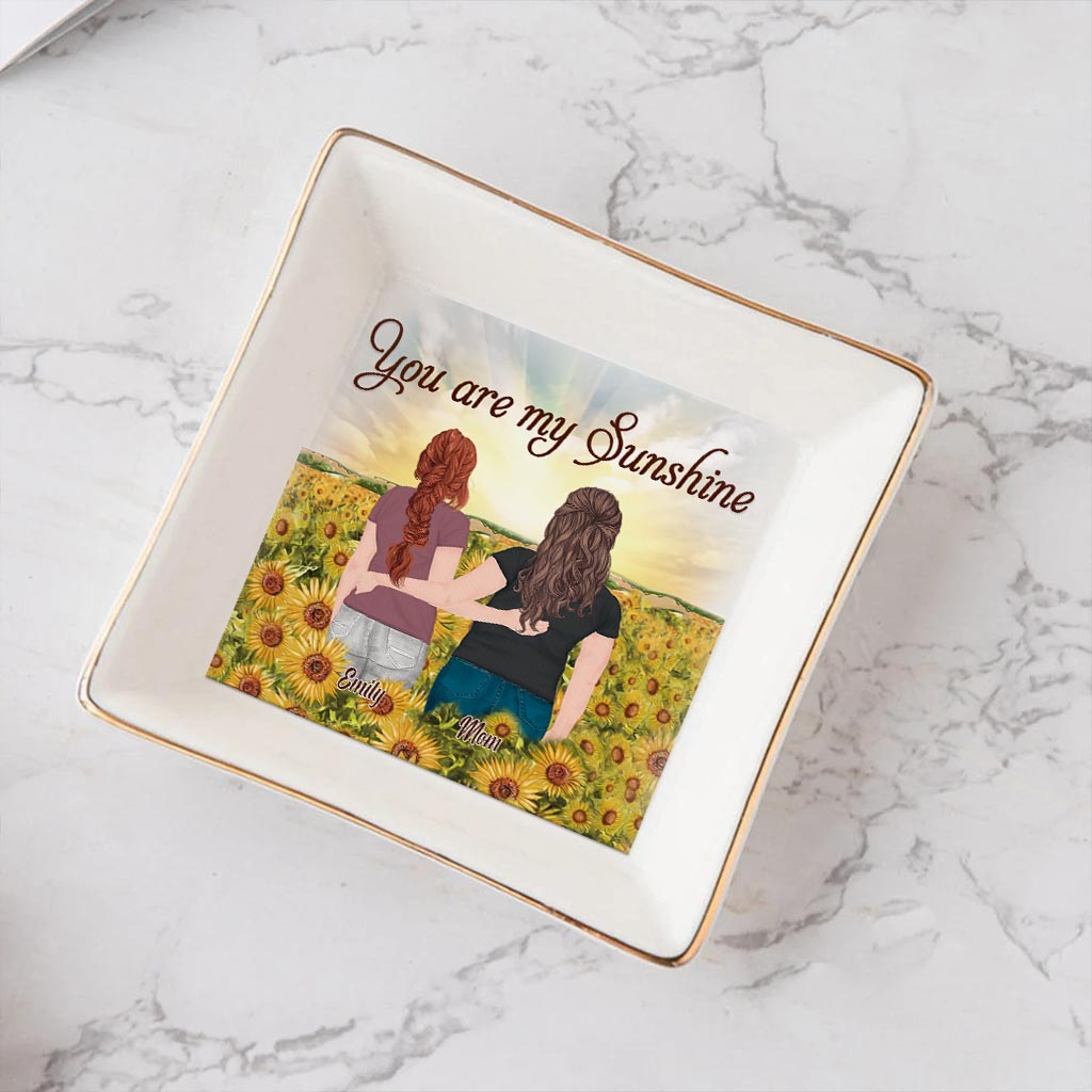 You're My Sunshine - Personalized Mother's Day Mother Jewelry Dish