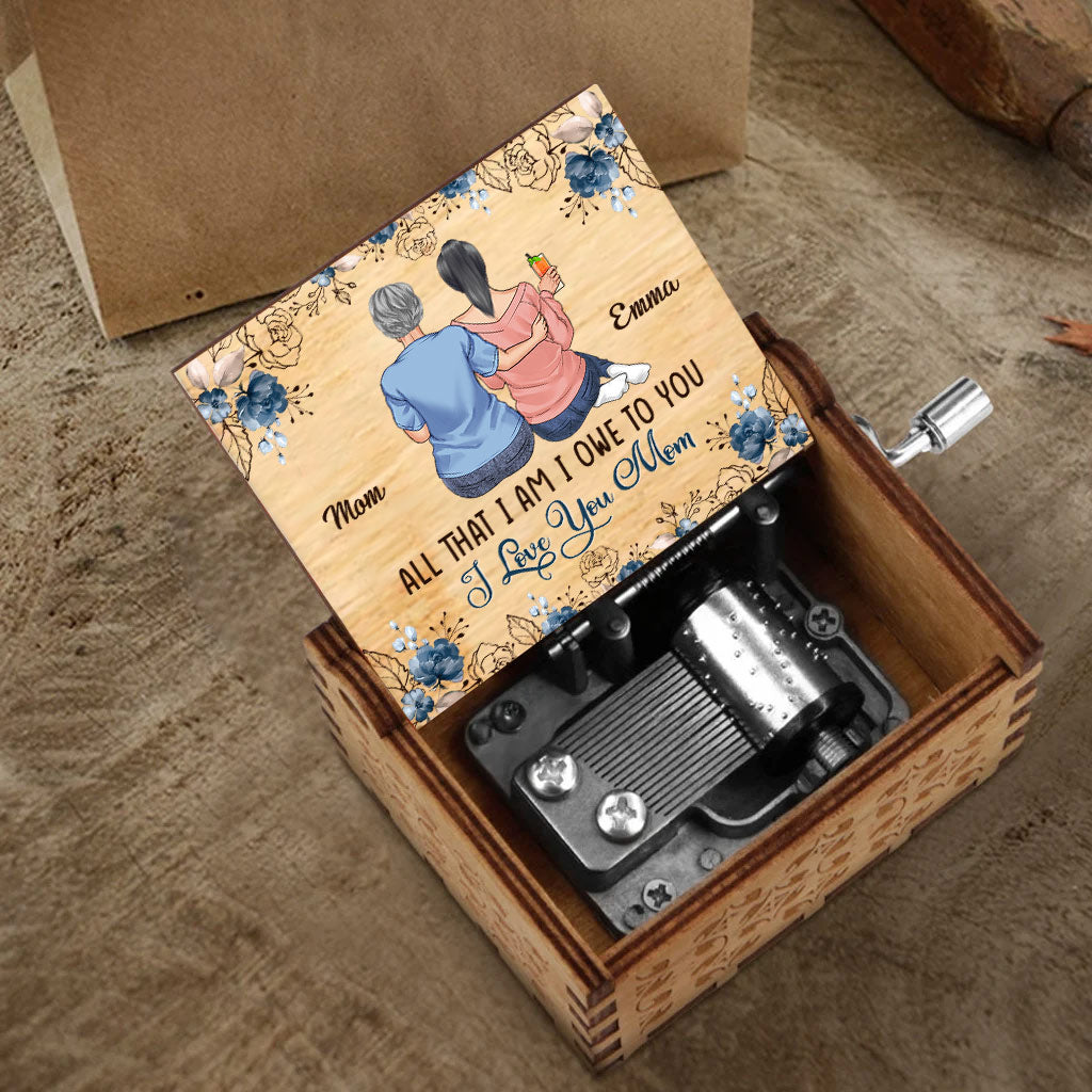 All That I Am - Personalized Mother's Day Mother Hand Crank Music Box