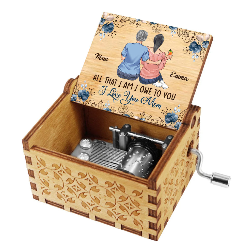All That I Am - Personalized Mother's Day Mother Hand Crank Music Box