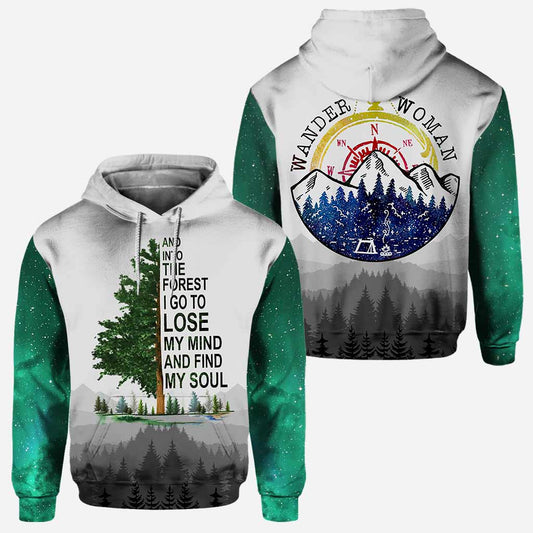 Et je m'enfonce dans la forêt - T-shirt et sweat à capuche Randonnée partout 112021
