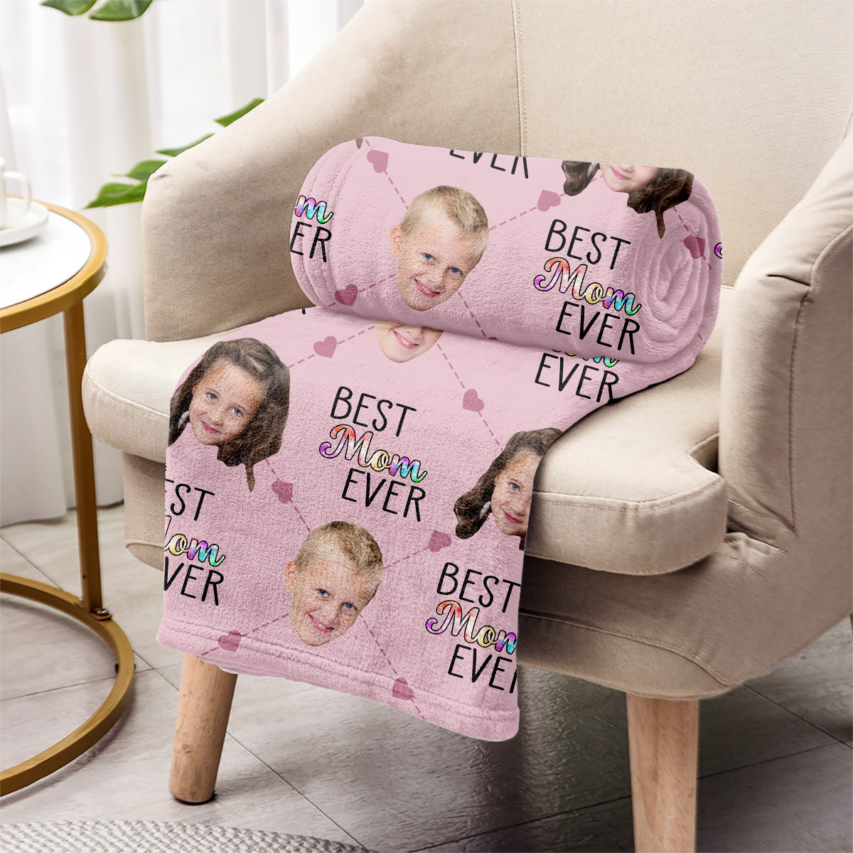 Best Grandma Mom Ever - Gift for grandma, mom, grandma - Personalized Blanket
