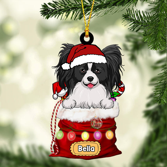 Cher Père Noël, qu'est-ce que « méchant » ? - Ornement de chien personnalisé
