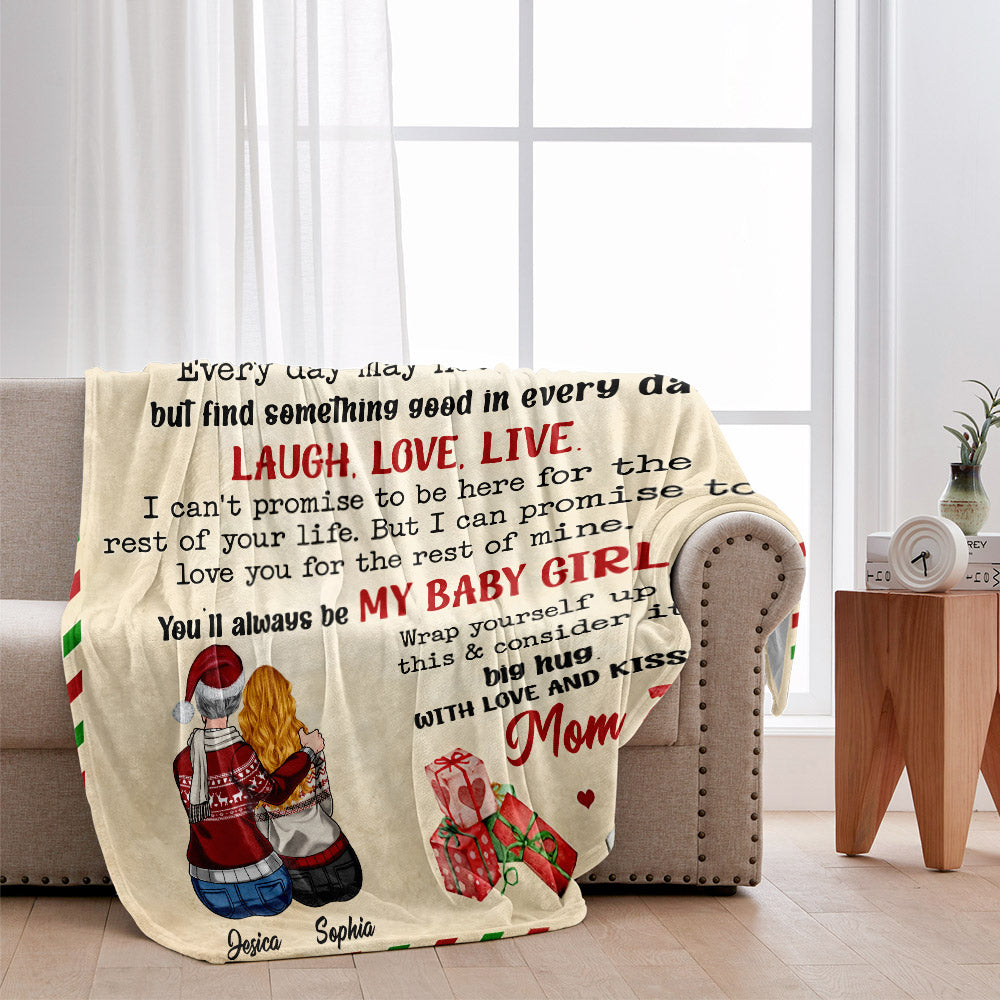 Never Forget That I Love You - Personalized Daughter Blanket