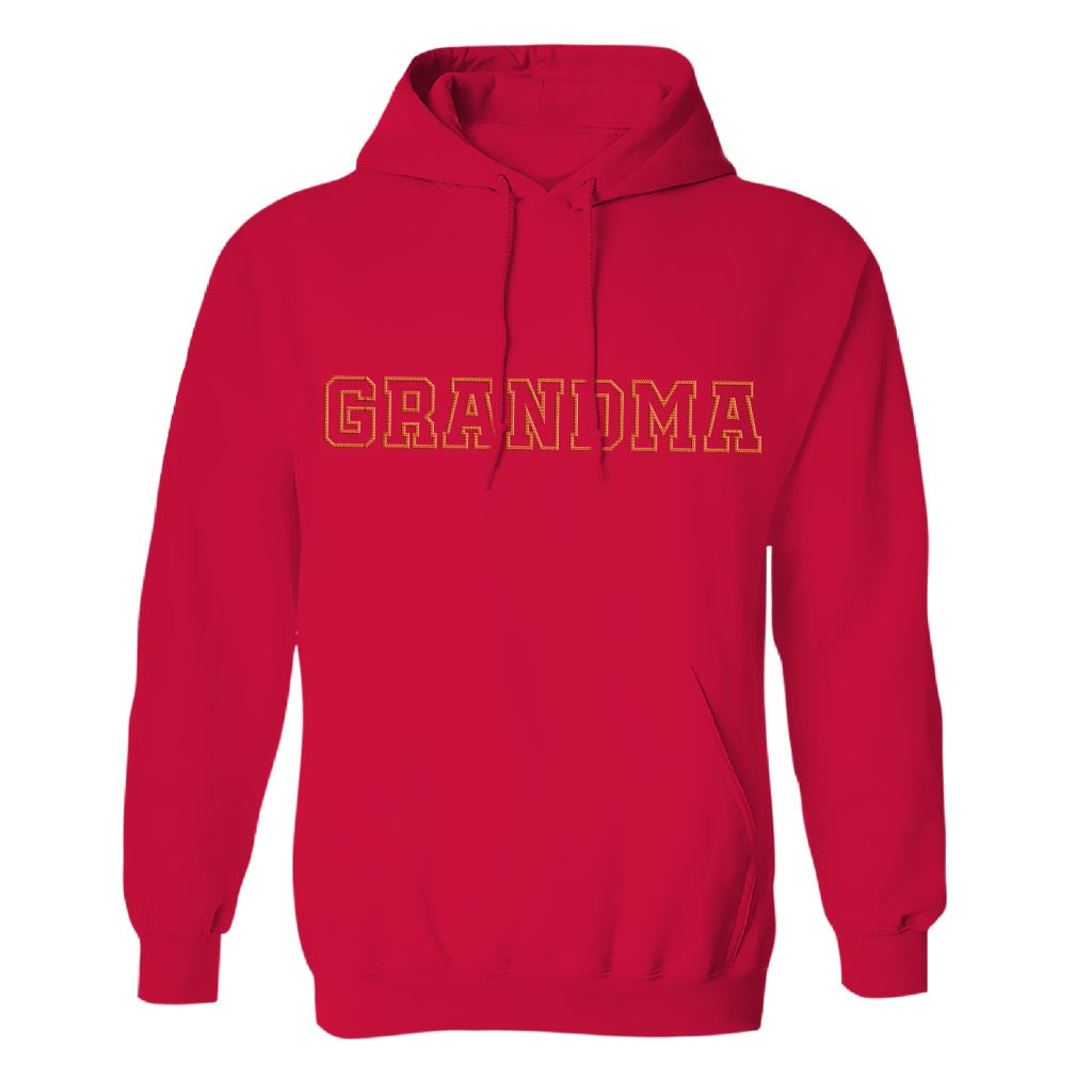 Custom Name - Personalized Grandma Embroidered Hoodie