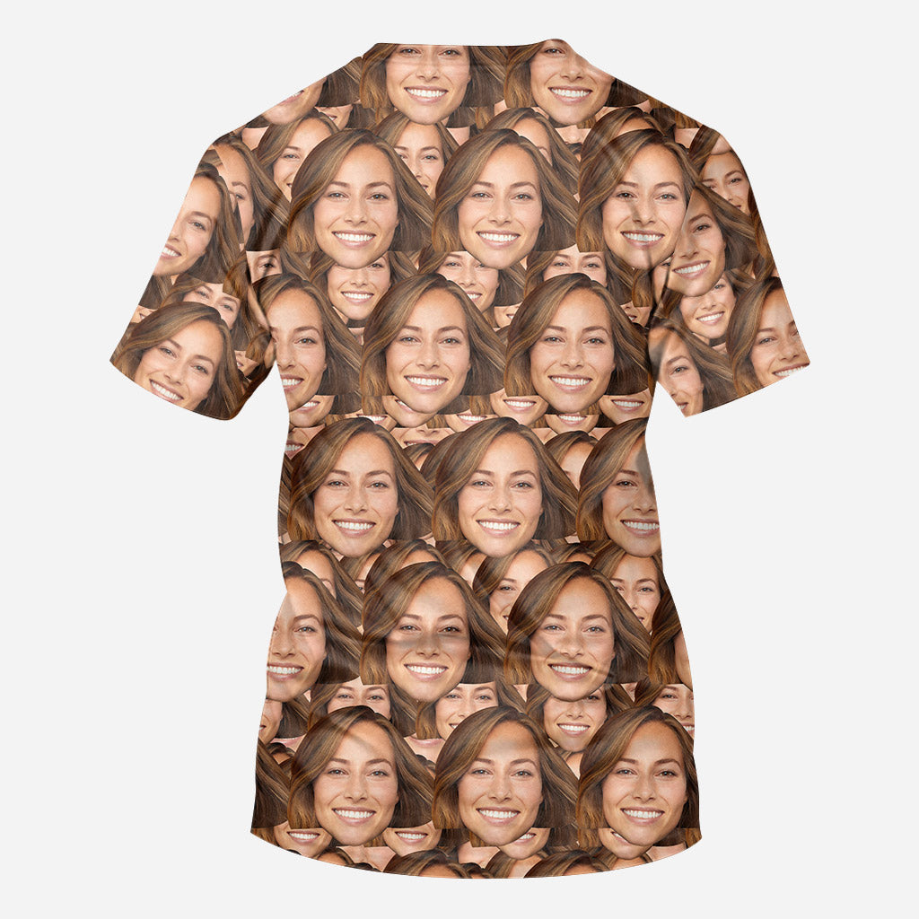 Custom Face Pattern - Personalized All Over Shirt