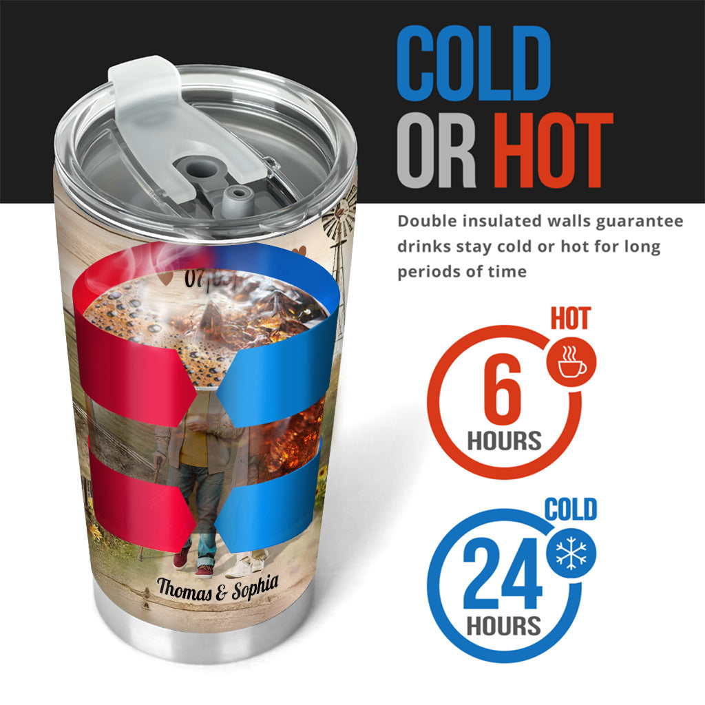 I Had You And You Had Me - Personalized Husband And Wife Tumbler