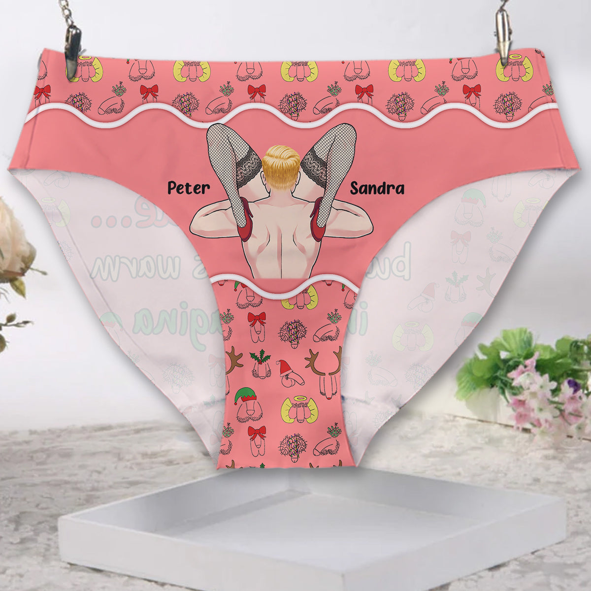 Baby It’s Cold Outside - Personalized Couple Women Briefs