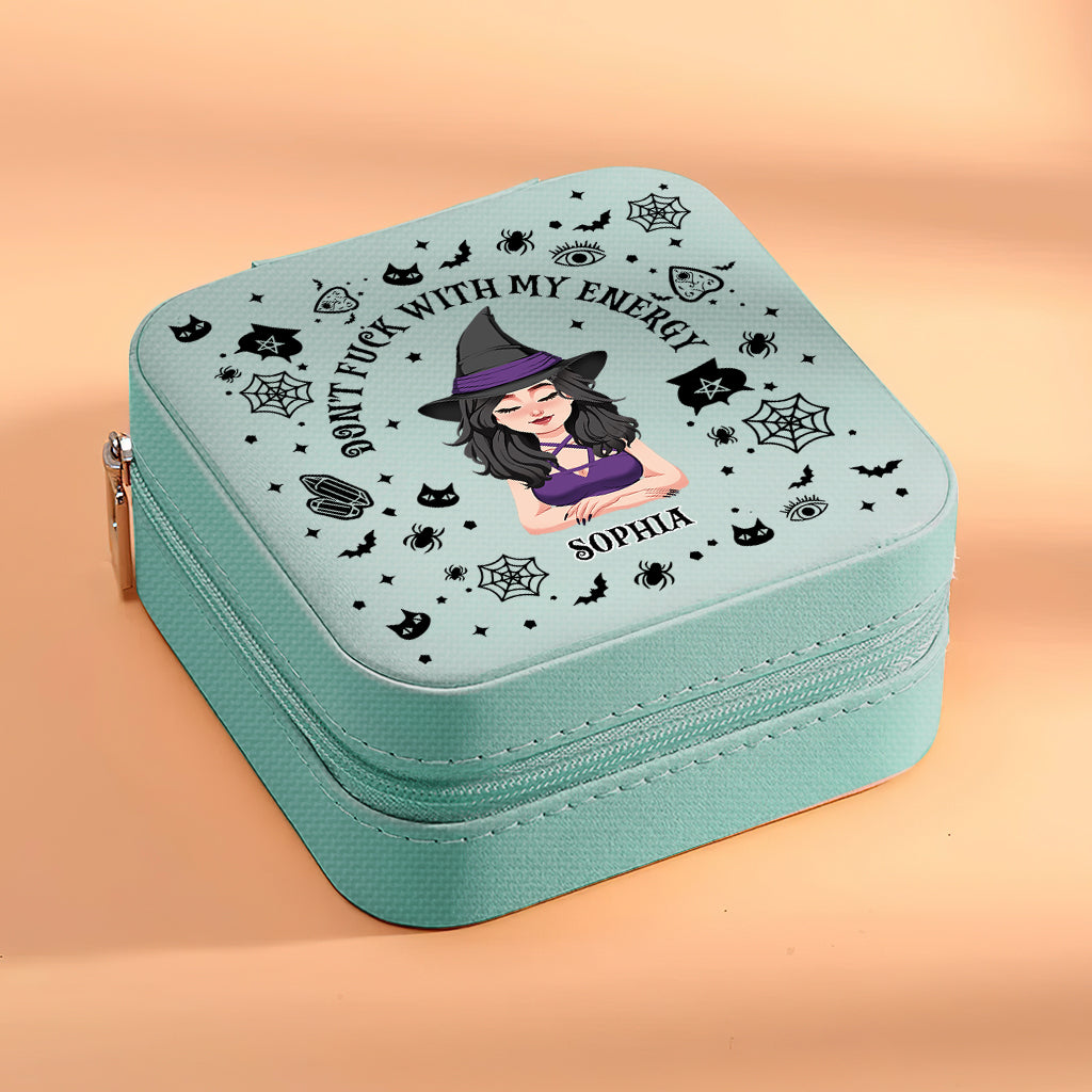 Don't F With My Energy - Personalized Witch Jewelry Box