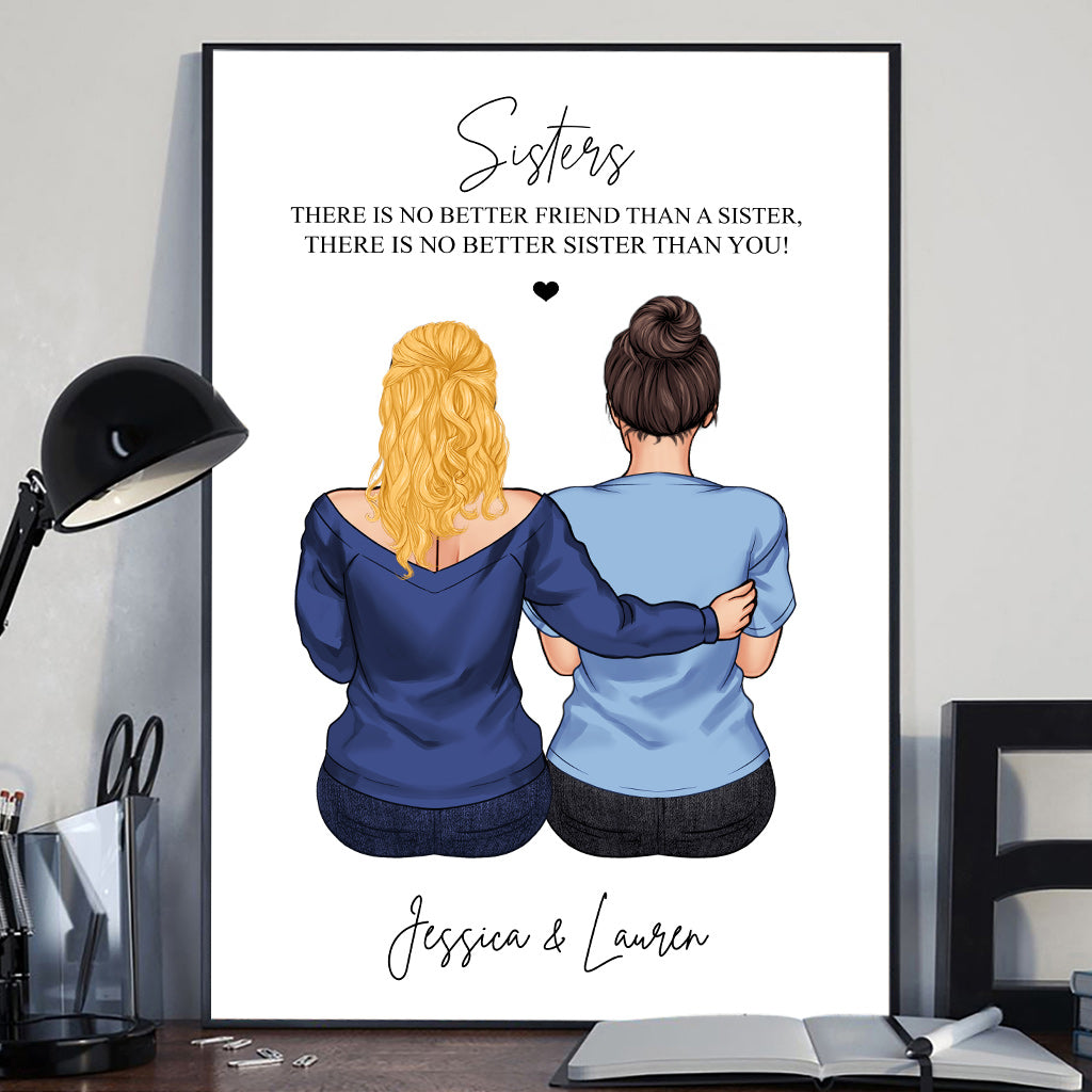 Meilleur ami - Toile et affiche personnalisées pour frères et sœurs