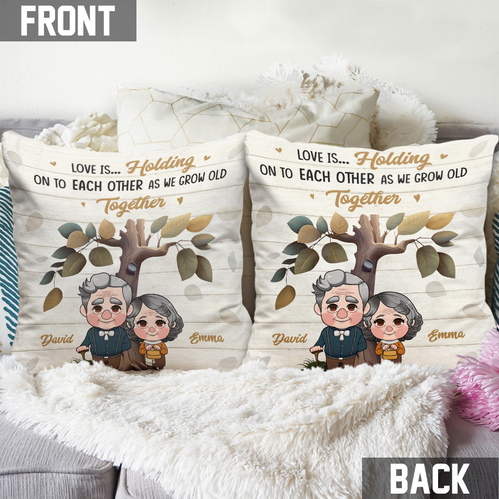 Grow Old Together - Personalized Couple Throw Pillow