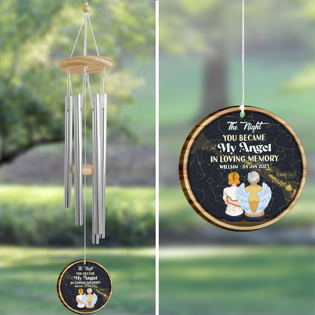 When I Look At The Stars - Personalized Memorial Wind Chime