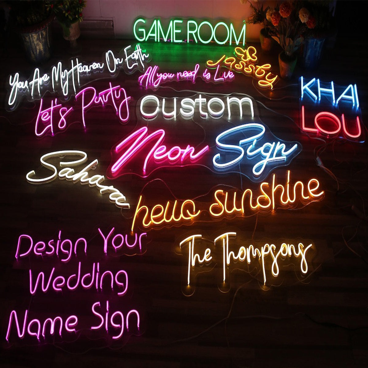 Custom Text - Personalized Aunt Neon Sign