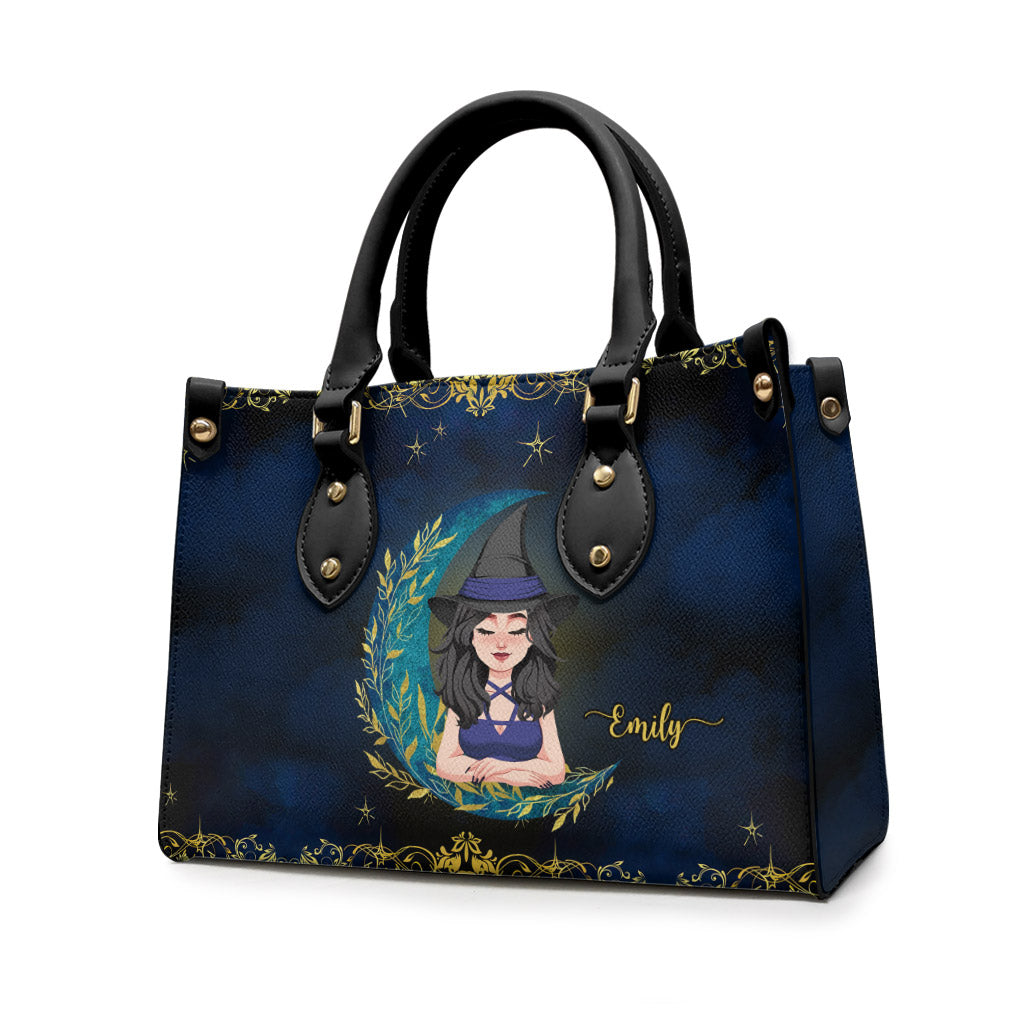 Don't F With My Energy - Personalized Witch Leather Handbag