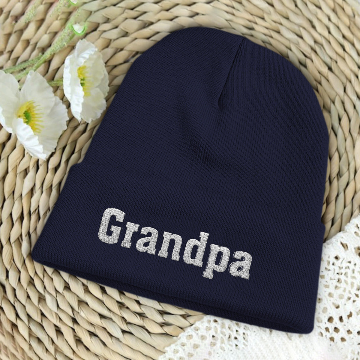 Personalisierte Opa-Mütze mit Stickerei – Individueller Name