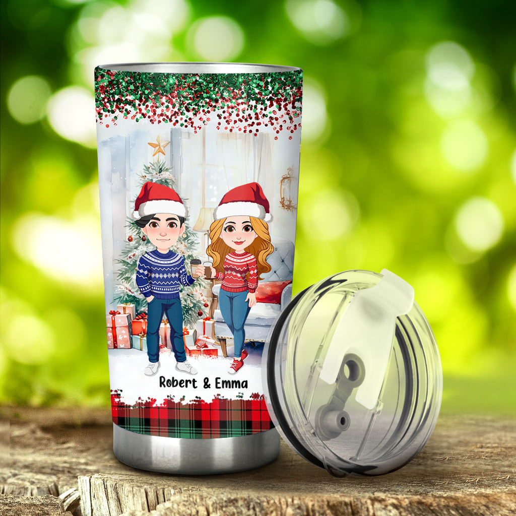 The Best Gift This Christmas - Personalized Couple Tumbler