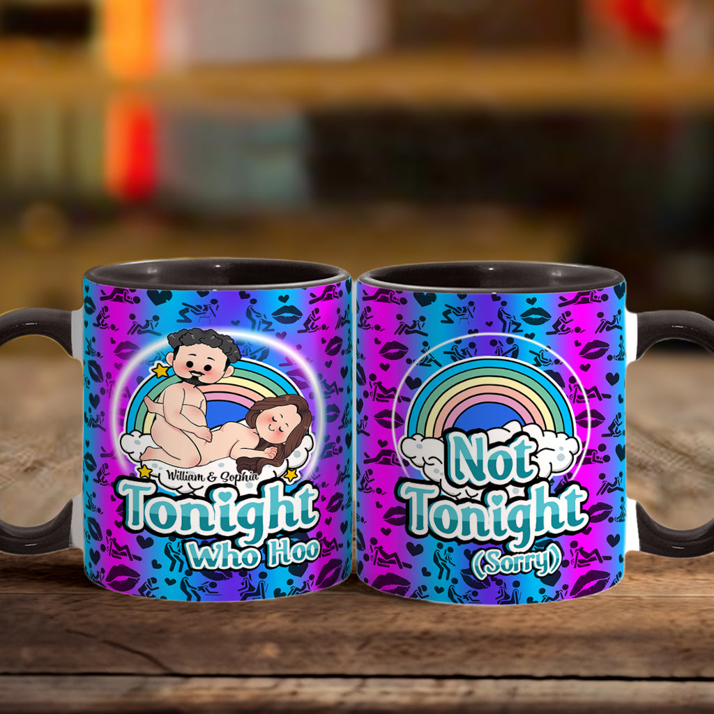 Heute Abend Who Hoo - Personalisierte Tasse für Paare