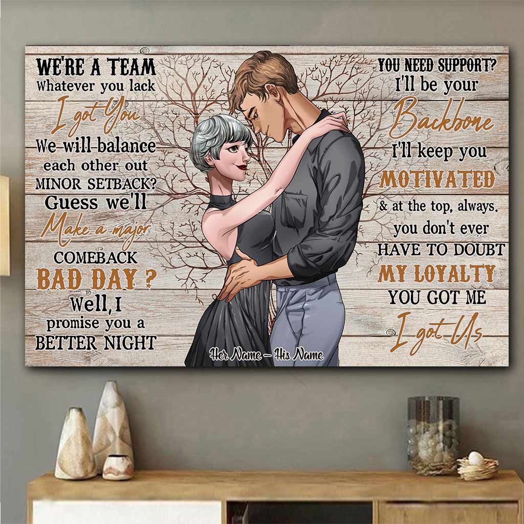 We're Team - Personalized Couple Poster