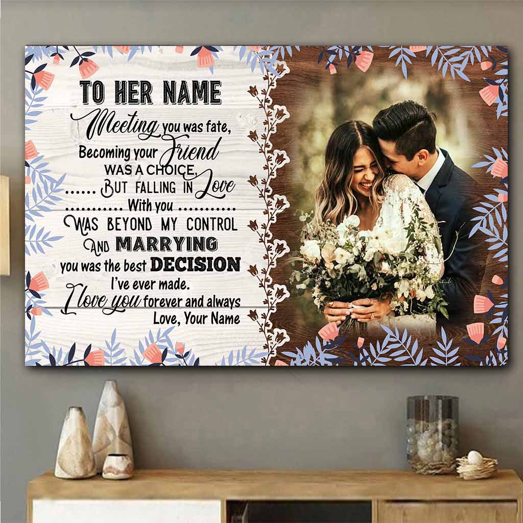 Meeting You Was Fate - Personalized Couple Poster