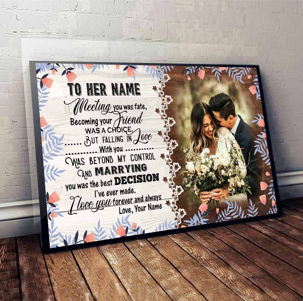 Meeting You Was Fate - Personalized Couple Poster