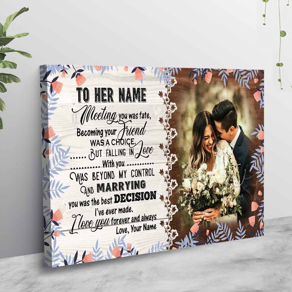 Meeting You Was Fate - Personalized Couple Poster