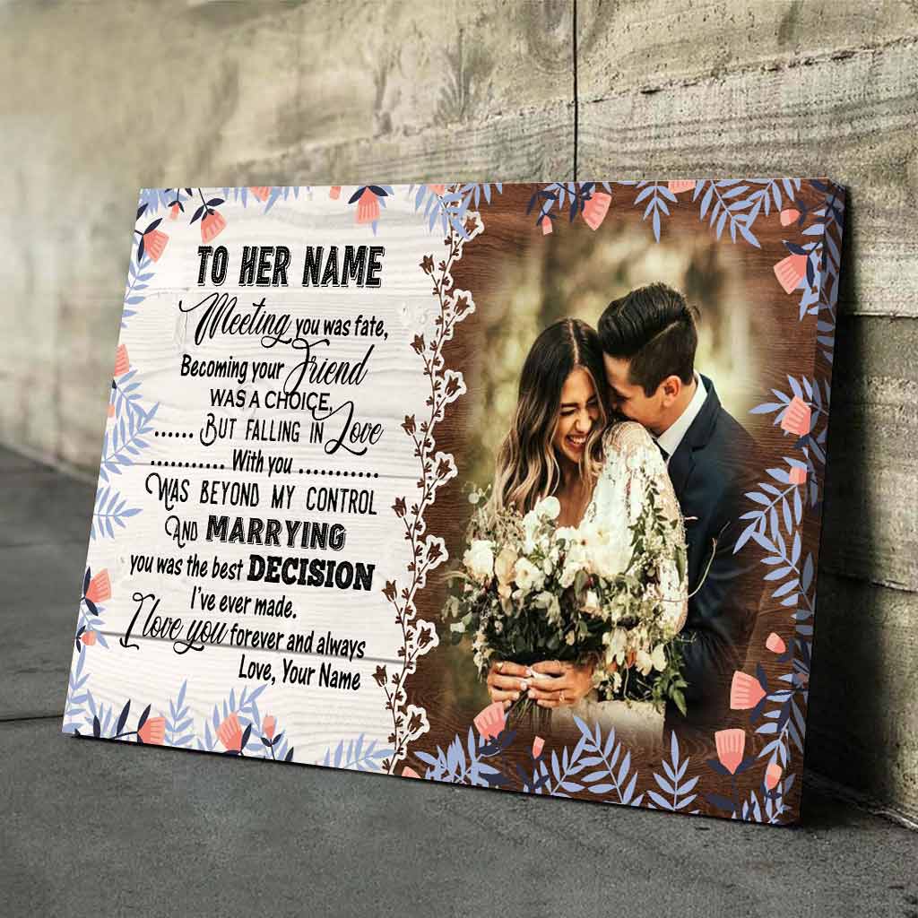 Meeting You Was Fate - Personalized Couple Poster