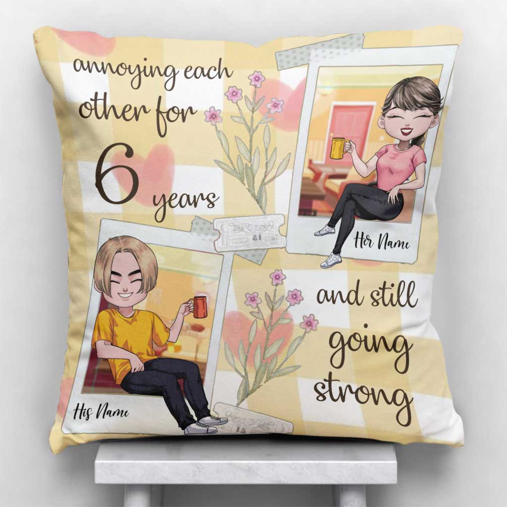 All Of Me Loves - Personalized Couple Throw Pillow