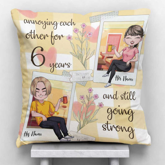All Of Me Loves - Personalized Couple Throw Pillow