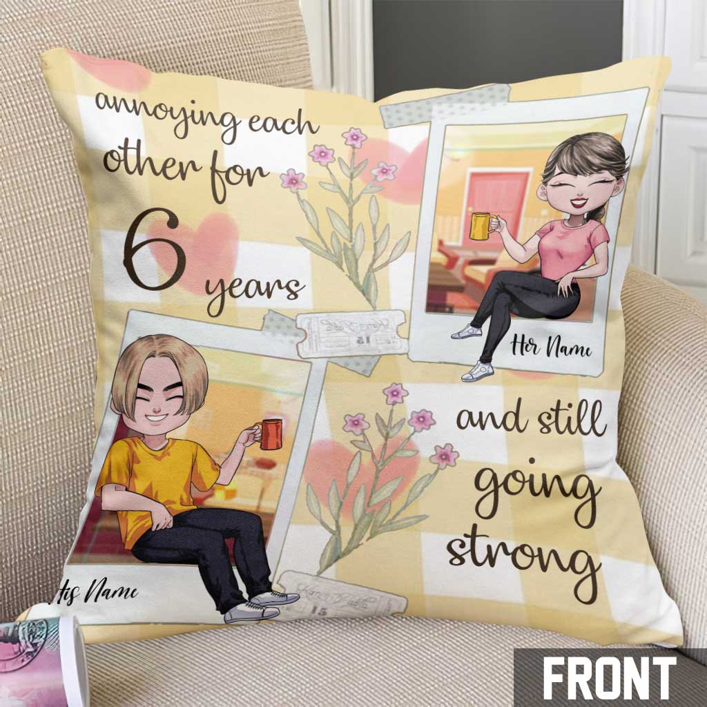 All Of Me Loves - Personalized Couple Throw Pillow