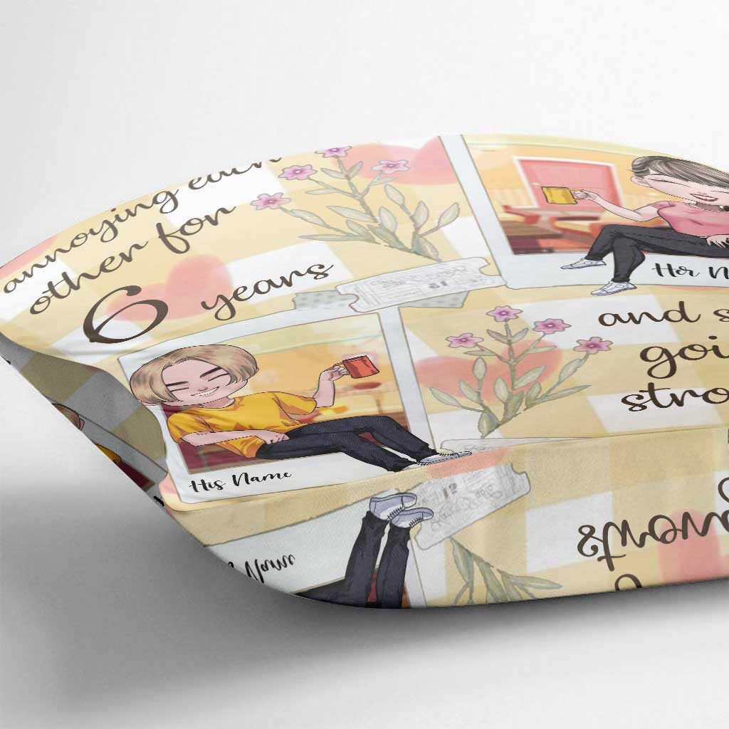 All Of Me Loves - Personalized Couple Throw Pillow